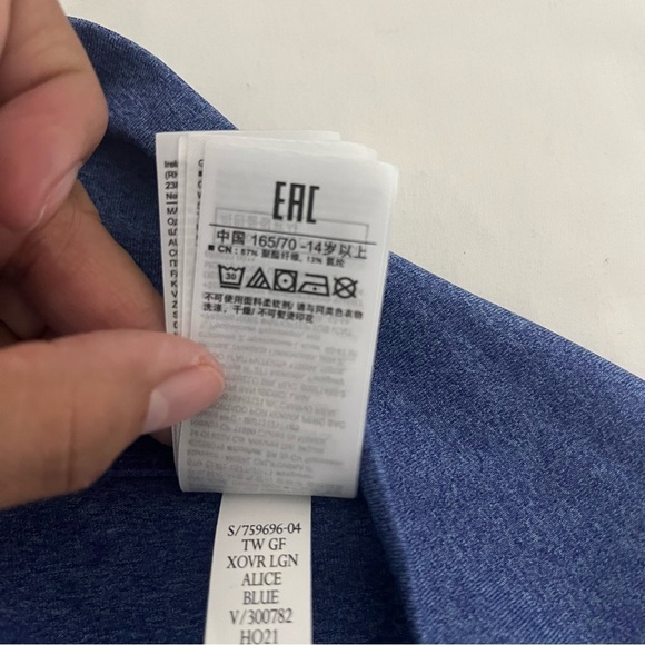 Gap Teens Go Dry Moisture Wicking Leggings Blue XXXL (18-20) NWT Running Yoga - Picture 10 of 12